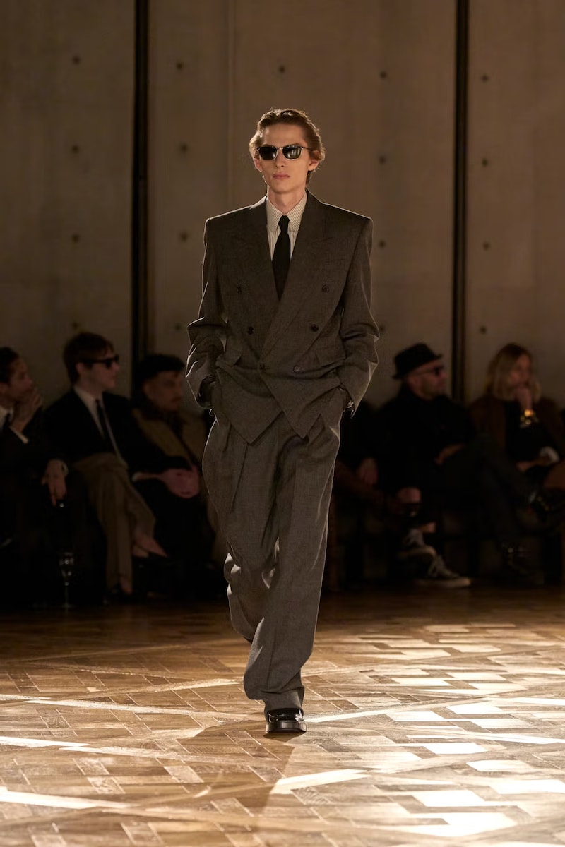 Designer Saint Laurent at Paris Men’s Fashion Week