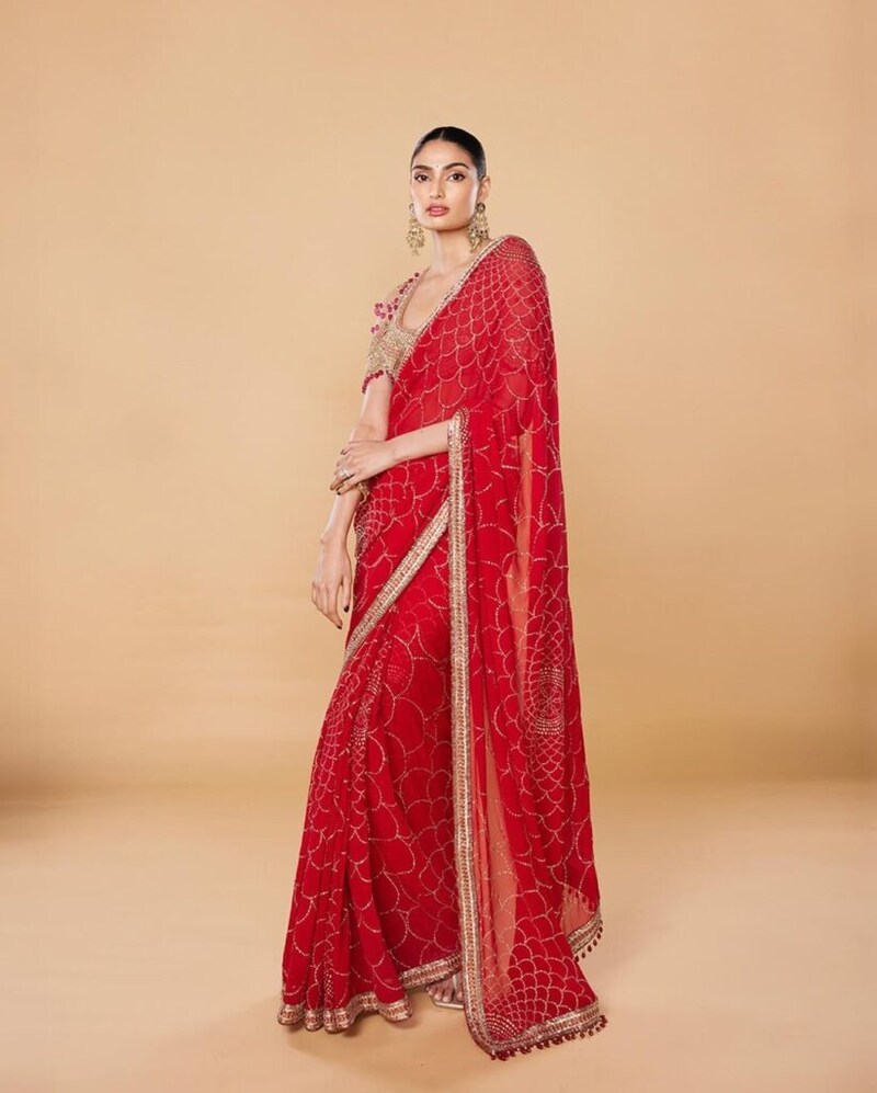 Athiya Shetty in Tarun Tahiliani