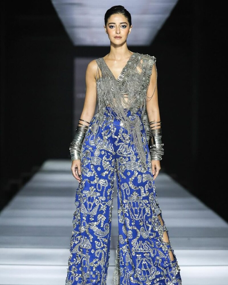 Ananya Panday for Anamika Khanna’s AKOK show