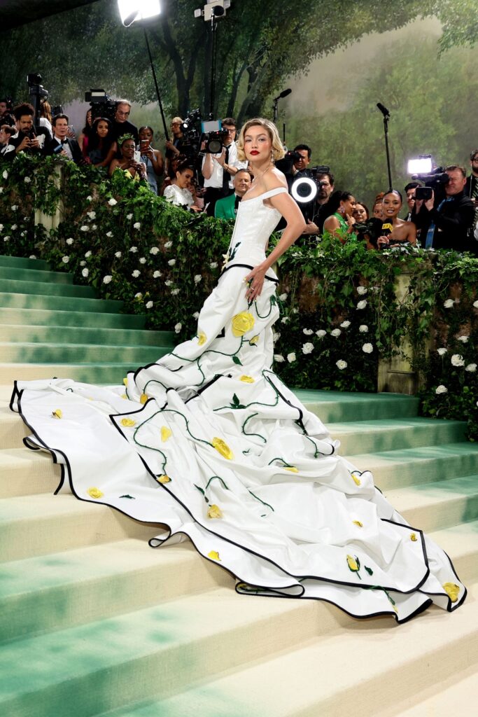 Gigi Hadid in Thom Browne