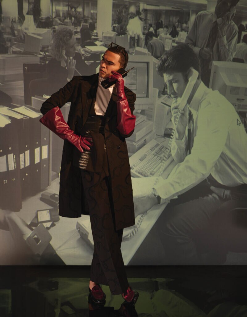 On Raghavendra: Amaaré (coat and trouser), Divyam Mehta (blazer), Outhouse (bag), Baala (necklace).