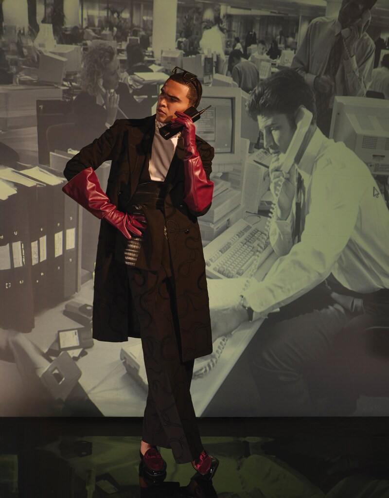 On Raghavendra: Amaaré (coat and trouser), Divyam Mehta (blazer), Outhouse (bag), Baala (necklace).