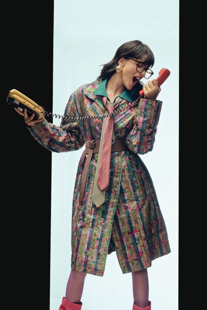 On Shalini: Dhruv Vaish (shirt), Capisvirleo (jacket).