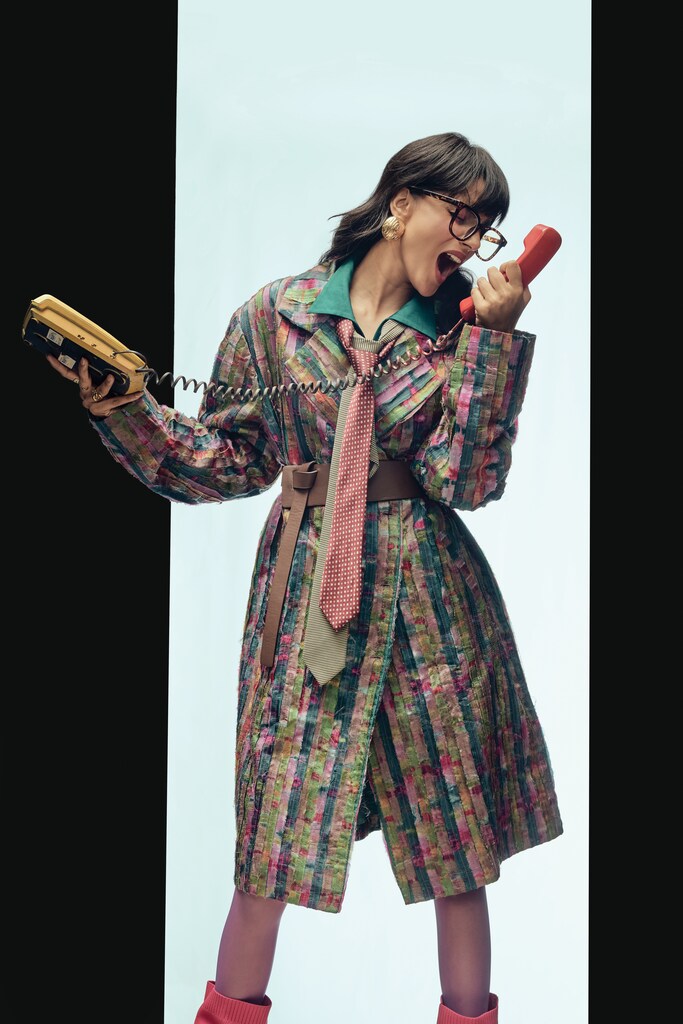 On Shalini: Dhruv Vaish (shirt), Capisvirleo (jacket).