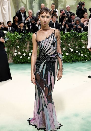Iris Law in Vintage Versace