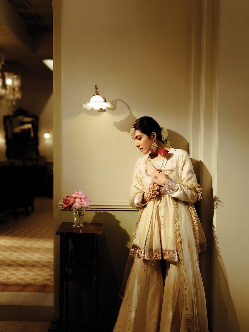 Afreen Embroidered Kurta with Heavy Mukaish Sharara & Dupatta