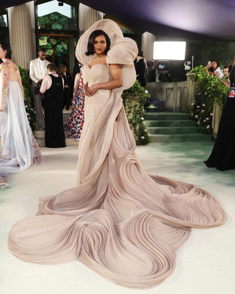 Mindy Kaling in Gaurav Gupta, 2024