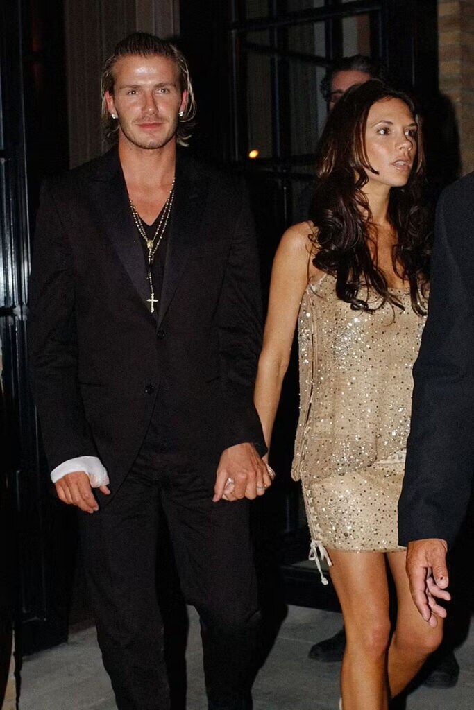 Victoria and David Beckham's Y2K style