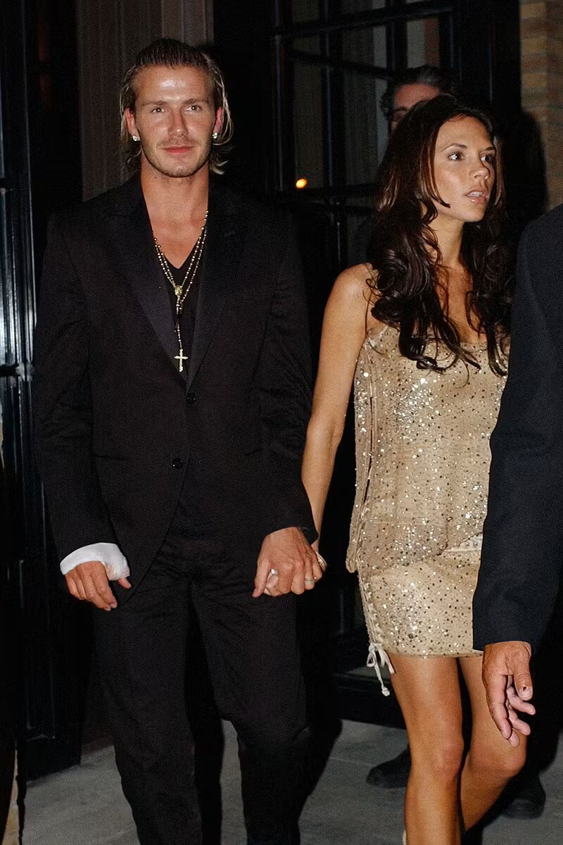 Victoria and David Beckham's Y2K style