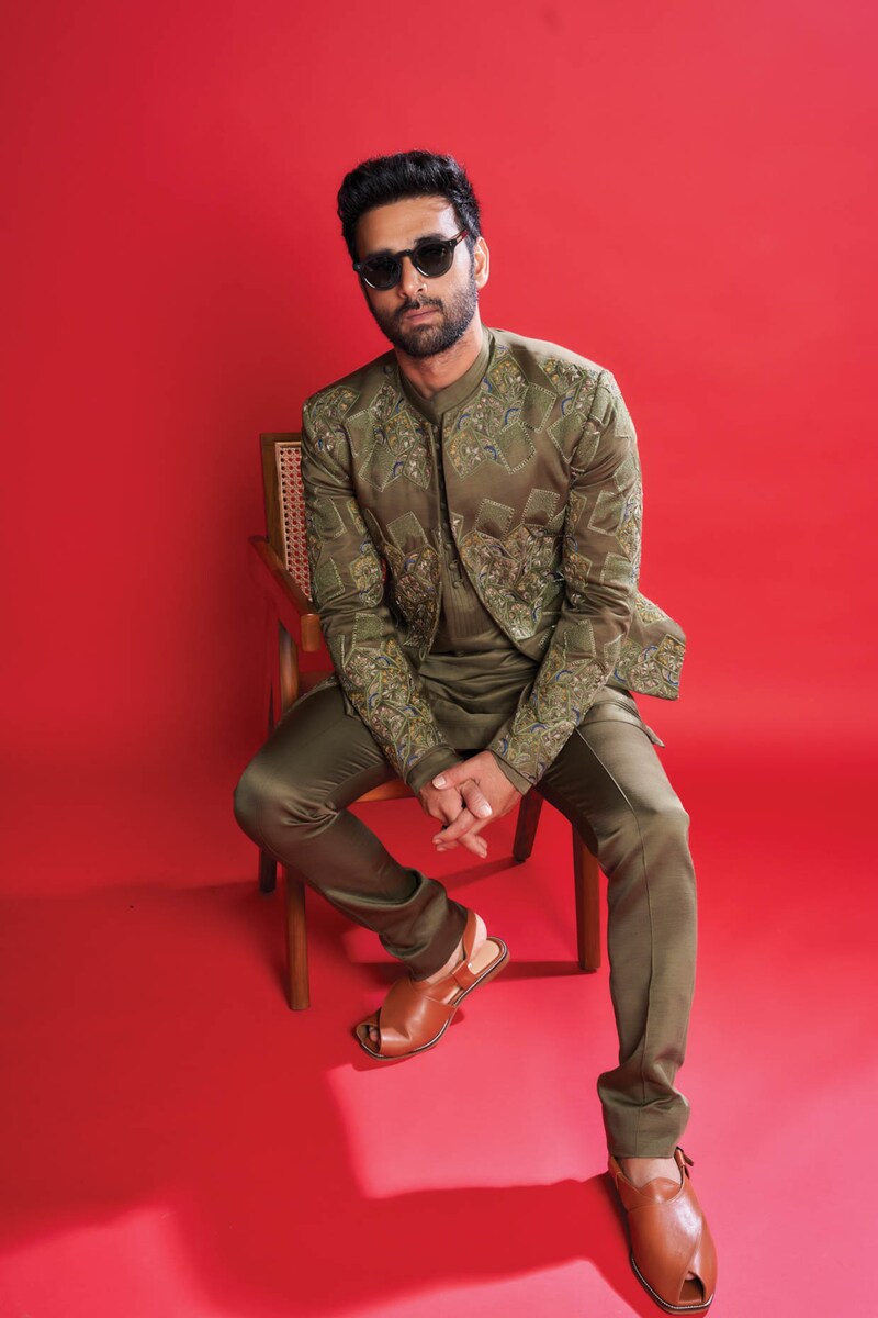 Bandhgala Styled Indo-Western Designed by Jatin Malik and worn by Pulkit Samrat