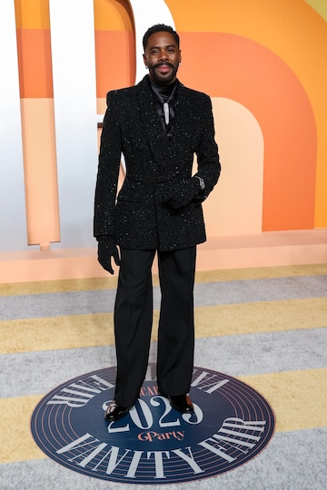 In a custom Dolce & Gabbana at the 2025 Vanity Fair Oscars party