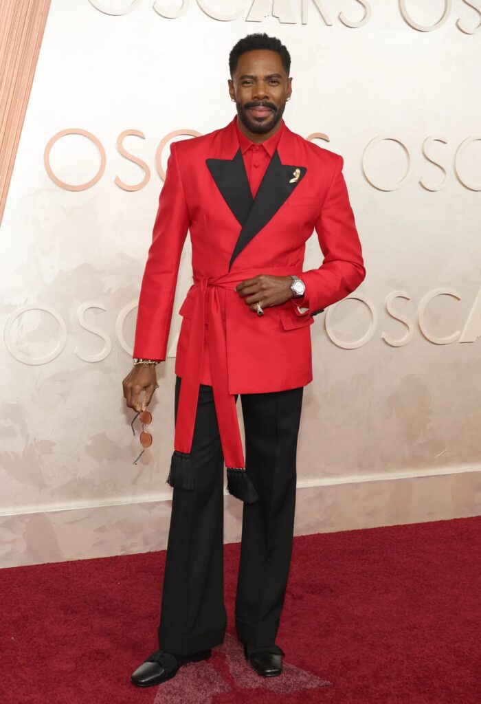 Wearing custom Valentino at the 2025 Oscars