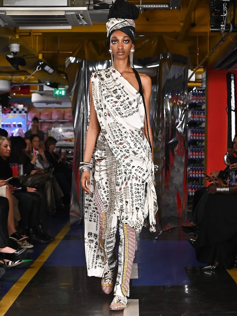 AK|OK Anamika Khanna Spring/Summer 2026 at London Fashion Week 2025.