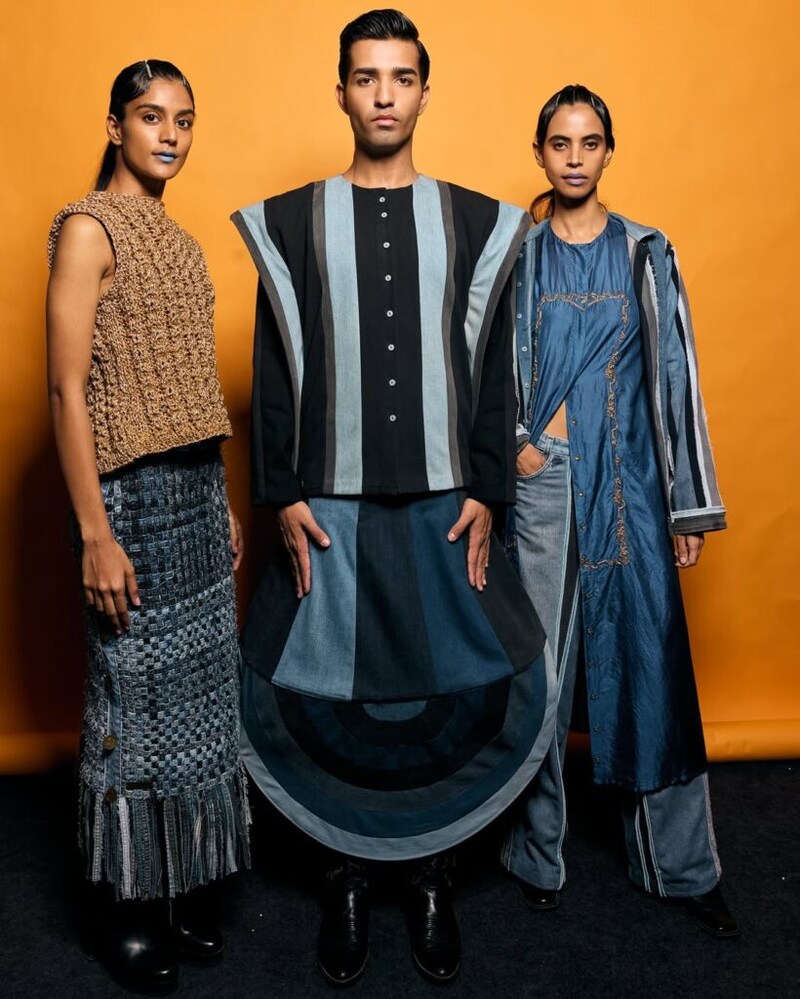 Anam Hussain Cut-Putly collection showcase at A Roundup Lakmē Fashion Week GenNext'25
