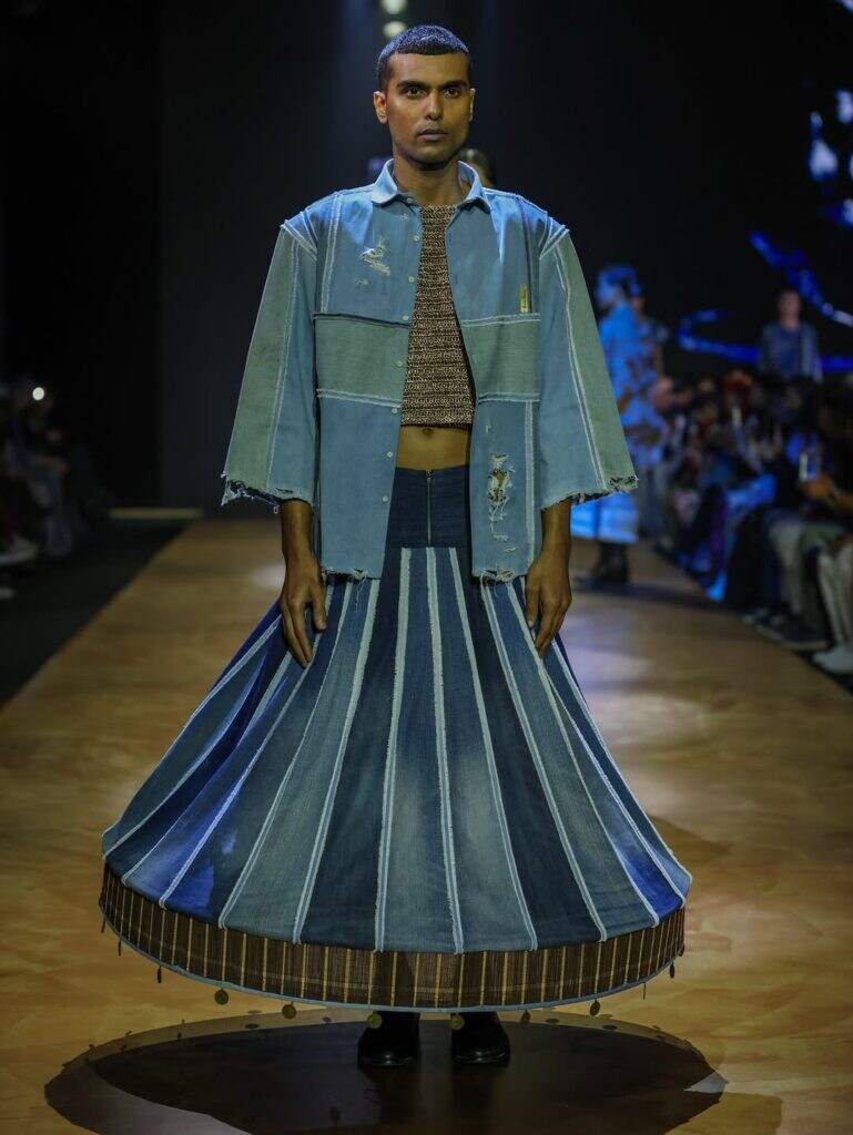 Anam Hussain Cut-Putly collection showcase at A Roundup Lakmē Fashion Week GenNext'25